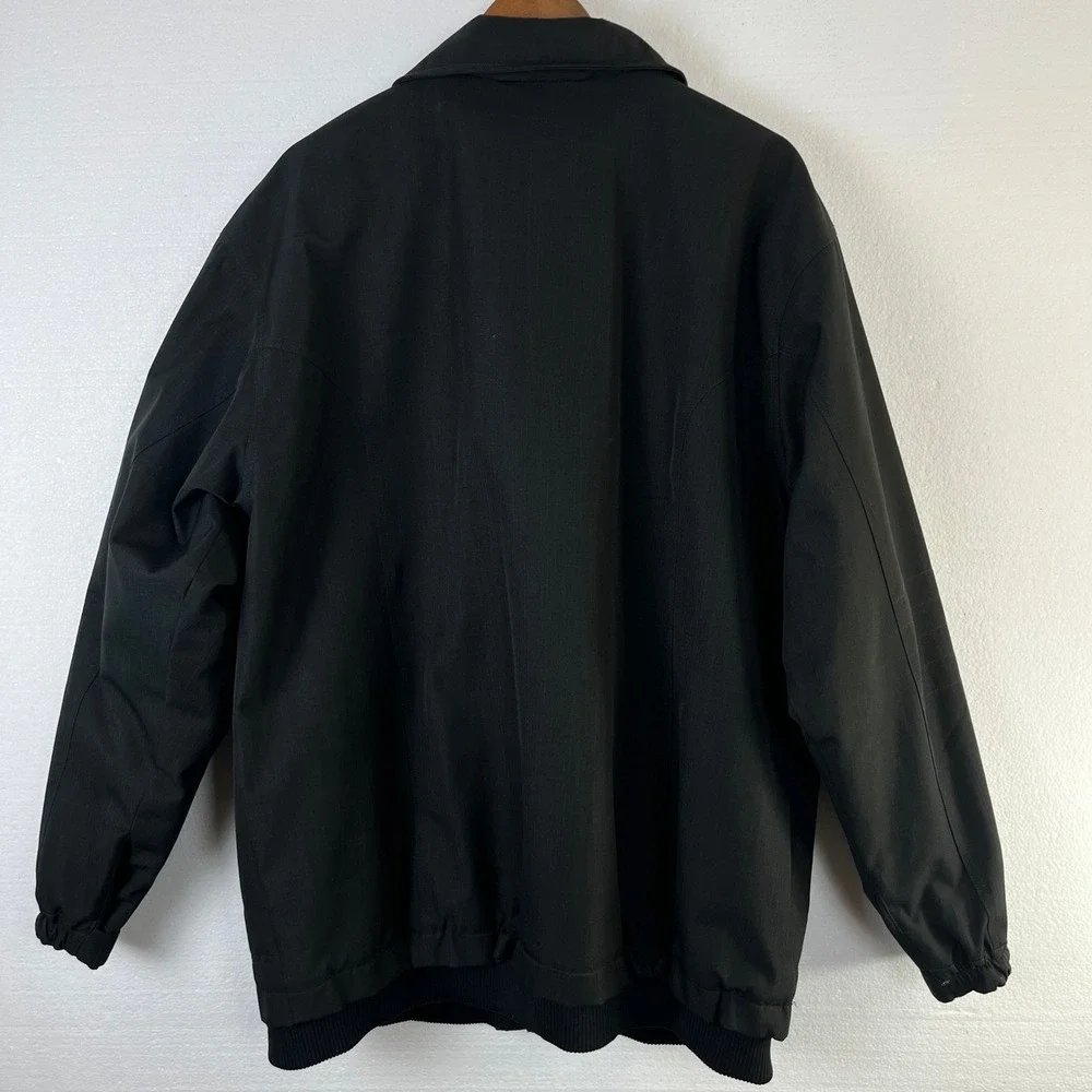 HI-TEC Mens XL Black Waterproof Full Zip Jacket Utility‎ Style Pockets